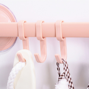 Ds2883 sáu móc Nail miễn phí móc có thể điều chỉnh khăn Giá treo cốc hút móc khăn thanh tường móc <span class=keywords><strong>Sucker</strong></span> - Product Image 4