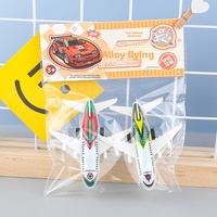 Avion de ligne métallique rotatif, modèle de dessin animé, cadeau pour enfants, jouet très demandé