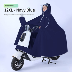 Imperméable pour vélo électrique, imperméable intégral, résistant, <span class=keywords><strong>cape</strong></span> <span class=keywords><strong>de</strong></span> <span class=keywords><strong>pluie</strong></span> longue pour une seule personne, pour moto électrique - Utilisation en voyage - Product Image 1