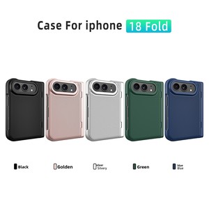 Huanmin's new factory direct sales folding phone case with <b>stand</b> and spray paint finish, suitable for Apple <b>iPhone</b> 18 Ultra - Product Image 4