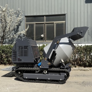 Bánh xích loại Dumper loader tự tải trộn bê tông mini xi măng trộn Máy trộn bê tông vận chuyển - Product Image 1