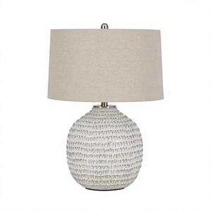 Lampe en céramique texturée Jamon pour la décoration de la maison, chambre à coucher, hall d'hôtel, chambre d'hôtel - Product Image 1