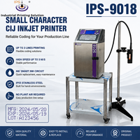 Imprimante à jet d'encre continu IPS-9018 avec boîtier en acier inoxydable IP55 pour les applications de codage de bouteilles et de cartons