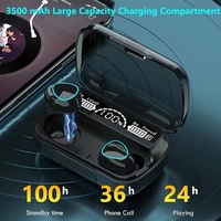 Audífonos M10 Tws Baratos al por Mayor, Sonido Estéreo de Alta Fidelidad 9D, Resistentes al Agua, Intrauriculares, Bluetooth 5.1, Pantalla LED, Inalámbricos
