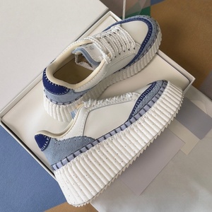 Wholesale Luxury Designer Embroidered Thick Soled <b>Shoes</b> Outdoor Mesh Walking Sneakers Height Increasing Biscuit <b>Casual</b> <b>Shoes</b> - Product Image 4