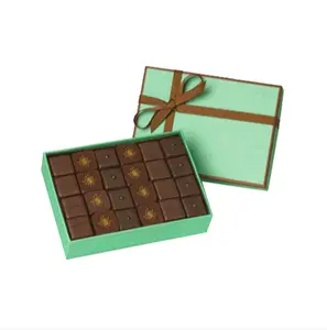 Papierverpackung Schokolade-Schokoladenschachtel Kraftpapier-Bäckerei-Schachteln für Schnellimbiss Makronen-Schmackwarenbehälter ACME Großhandel individuell bedruckt individuell luxuriös