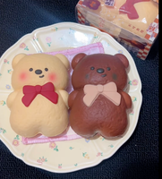 Bonbons Zoey Bear en forme de nourriture, jouet anti-stress à presser, en mousse PU, à remontée lente, souple, à collectionner