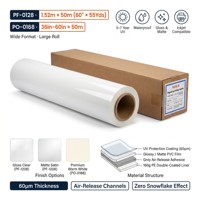Toptan Özel Yansıtıcı Yapışkanlı PVC CMYK Ofset Baskılı Şeffaf Ters Etiket 1.26x50M Rulo Halinde Tabela İçin