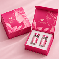 Boîte d'emballage magnétique en carton rigide EVA personnalisée avec logo, insert en mousse EVA pour 1 à 10 flacons de 2 ml, 3 ml, 10 ml