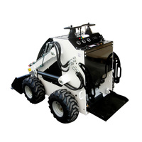 Chargeuse compacte sur roues multi-attaches avec niveleuse pour le nivellement des terrains
