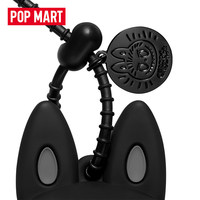 Pour POP MART Officiel 100% The Monsters 10ème Anniversaire Étui pour Casque Audio Poupée Vinyle Peluche Labubu Boîtes Mystères