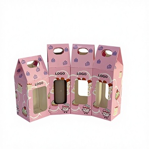 Cajas de Cartón Blancas Personalizadas para Exhibición en Tiendas, Embalaje Portátil con Asa, Cajas de Papel para Bebidas y Productos Enlatados - Product Image 4