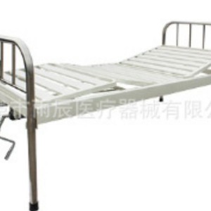 Cama Hospitalaria Manual Xin Yuchen YC-B10 Blanca de Hierro con Respaldo y Elevación de Piernas para Cuidado de Ancianos - Product Image 4