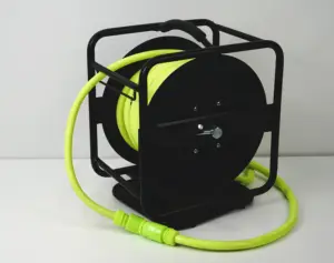 Carrete de manguera de agua Manual de acero giratorio, 1/2 pulgadas, 30m, 360, WHRS05, para jardinería, aplicaciones industriales y en planta