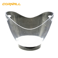 Seau à Glace LED Grande Capacité 5L 7L 8L 12L, Rafraîchisseur à Vin LED Étanche avec Changement de Couleurs, Seau Rétro pour Champagne, Vin, Glace, Bière
