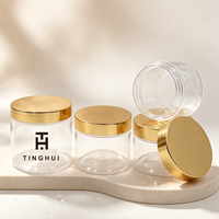 Bocaux en plastique de luxe avec couvercles dorés 20g 30g 50g 60g Pots vides pour crème pour le visage Poudre acrylique Emballage pour soins de la peau