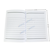 Großhandel Factory Supply Einzigartiges Musik instrumenten muster Schüler Kinder Musik buch Notizbuch zum Schreiben und Aufzeichnen