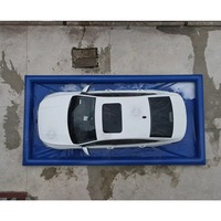 Tapis de lavage de voiture gonflable portable d'extérieur, tapis de sol de garage pour le nettoyage des voitures