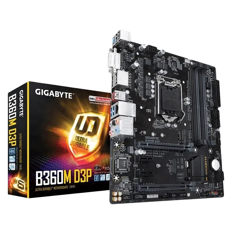 GIGABYTE B360M D3P-Motherboard mit Intel B360-Chipsatz unterstützt Intel B360-Motherboard der 8. Generation Intel B360