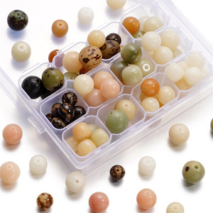 Perles de graines de Bodhi rondes de 9 mm, perles en vrac pour la fabrication de bijoux DIY, vente en gros - Product Image 4