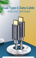 Cable USB-C de Alta Calidad, Super PVC, 100W 5A, Carga Rápida PD, Cable USB Tipo C a Tipo C