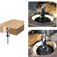 Fraise à rainurer à compression ultra-performante avec gabarit à motif en spirale pour le travail du bois, longueur de coupe de 25,4 mm