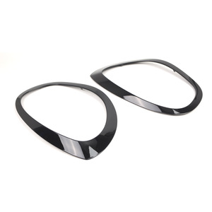 Mini F60 F61 Headlight Trim Frame 51137388117 Jet Black <b>ABS</b> Front Light Cover Pair - Product Image 1