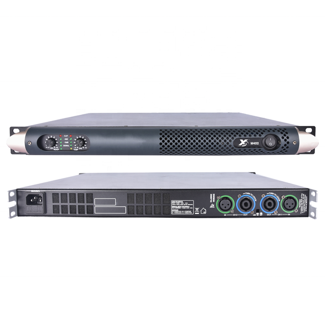 Professional 1u Size 2 Channels Digital Audio Power Amplifier M450
