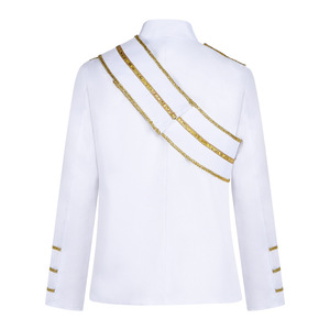 สตาร์ส เอดจ์ ไมเคิล แจ็คสันเสื้อแจ็คเก็ตทหารสีขาวคอสเพลย์เครื่องแต่งกายการแสดงบนเวที - Product Image 4