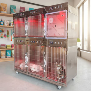 <span class=keywords><strong>Cage</strong></span> à chat multi-portes en acier inoxydable 304 pour hôpital vétérinaire et centres de soins animaliers - Product Image 1