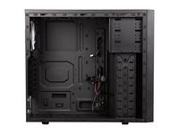 Matte Black Desktop PC Case High Airflow Micro ATX Computer Chassis with Front Type-C USB 3.0 Ports for Office Home Business