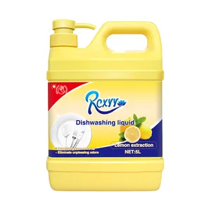 Détergent liquide pour vaisselle 5L extraction de citron à prix éco-bon marché