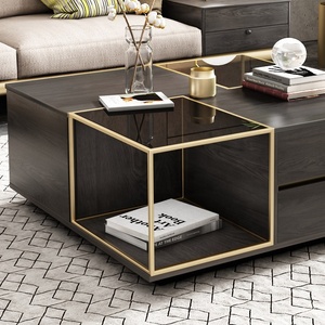 Jieshi-<span class=keywords><strong>mesa</strong></span> de <span class=keywords><strong>centro</strong></span> cuadrada de vidrio negro, <span class=keywords><strong>mesa</strong></span> de <span class=keywords><strong>centro</strong></span> de diseño moderno, sala de estar, <span class=keywords><strong>mesa</strong></span> de <span class=keywords><strong>centro</strong></span> de elevación <span class=keywords><strong>negra</strong></span> - Product Image 3