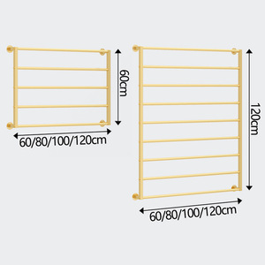 Retail Shop Wall Mounted Gold Metal <strong>Rug</strong> <strong>Carpet</strong> Scarf <strong>Display</strong> <strong>Rack</strong> Furniture for Boutique Fabric Store - Product Image 5