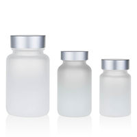 Flacons en verre dépoli 100 ml 100 cc pour capsules, vitamines et médicaments, flacon pharmaceutique 10 cl avec bouchon