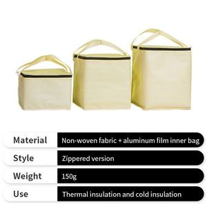 Promotion Picnic <b>Lunch</b> Food Bag Insulated Non-woven Travel Cooler Basket for Camping - Product Image 2