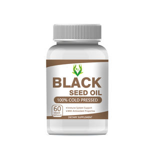 OEM ODM แคปซูลน้ำมันเมล็ดยี่หร่าสีดำธรรมชาติ1000มก. สารต้านอนุมูลอิสระสกัดเย็นช่วยบำรุงสมองและหัวใจ - Product Image 1