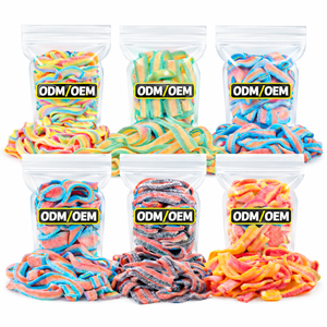 Caramelos de Goma Agridulces Halal al por Mayor, Fabricante de Gomitas con Sabor a Frutas, Precio al por Mayor, Etiqueta Privada OEM - Product Image 1