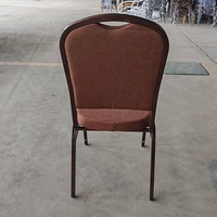 Chaises d'hôtel de banquet en forme de cercle en acier chaise de mariage et d'événement empilable avec le dessus en métal de fer pour les mariages et les hôtels