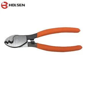 HOLSEN Soft dipped handle wire cutting plier manual cable cutter