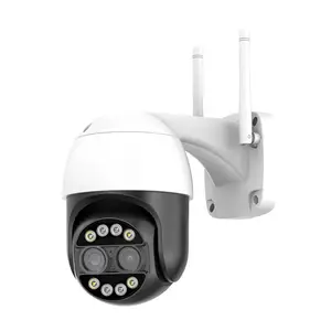 icsee 8MP 4K 8x数码变焦2.8 + 12毫米双镜头PTZ IP摄像机WiFi人体检测4MP音频安全视频监控摄像机