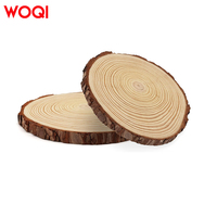 Tranches de bois de pin non finies WOQI, artisanat naturel fait main, décoration murale, réutilisables, différentes tailles : 2 cm, 5 cm, 10 cm, 15 cm