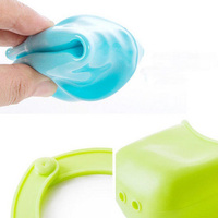 Organisateur de cuisine et de salle de bain en silicone, écologique, avec fermeture à pression, rangement suspendu pour évier, boîte de rangement pour salle de bain, support pour éponge de robinet, gadget