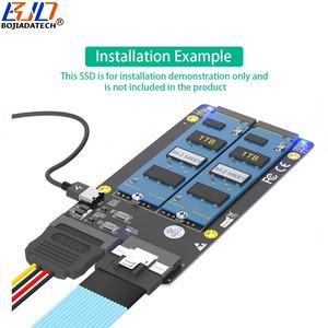 Slimline ، منفذ أنثى 8i إلى <span class=keywords><strong>2</strong></span> منفذ NGFF <span class=keywords><strong>M</strong></span>.<span class=keywords><strong>2</strong></span> M2 NVME SSD محول بطاقة (MB يدعم تشعب PCI-E X4X4) - Product Image 5