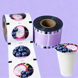 In Stock ECO Friendly Custom Cup Sealing Film <b>Roll</b> Food Grade PET/CPP for 95mm <b>Bubble</b> Tea Milk Tea Coffee Cups - Product Image 2