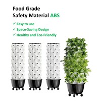 Tour de jardinage hydroponique à 48 trous pour usage domestique |   Plantation décorative et amusante pour balcon et cuisine