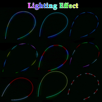 Barre lumineuse LED RGB pour voiture de 140 cm, bandes lumineuses d'ambiance, symphonie lumineuse, décoration intérieure de voiture avec fonction de synchronisation musicale 12V