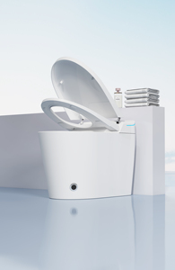 <span class=keywords><strong>WC</strong></span> Intelligente con Sensore Automatico a Piede, Sedile Riscaldato, Acqua Calda Istantanea, Lavaggio e Asciugatura, Schermo in Schiuma, Monoblocco in Ceramica - Product Image 2