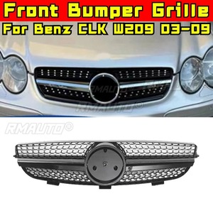 Bandes décoratives pour calandre de voiture, kit carrosserie de calandre de course, calandre avant pour Mercedes Benz CLK W209 2003-2009, pièce extérieure - Product Image 2