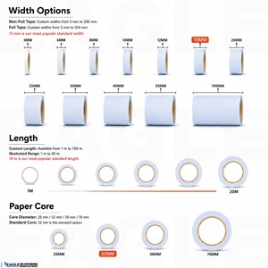 Cinta Adhesiva Decorativa Washi con Estampado CMYK, Perforada y con Bordes Troquelados Personalizados, Reposicionable para Diarios, Álbumes <span class=keywords><strong>de</strong></span> Recortes y Manualidades en Papel - Product Image 3